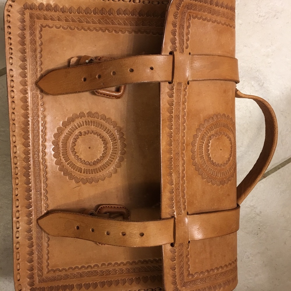 Leather satchel